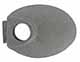 top jaw, wax cast steel, .80" x .94" oval, .25" hole